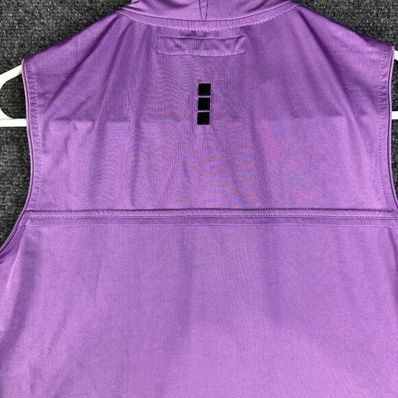 Jamie Sadock Shirt Womens Small Purple Knit Sleeveless Zip Neck Golf Top Pullov - Picture 8 of 8